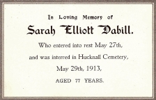 Funeral Card